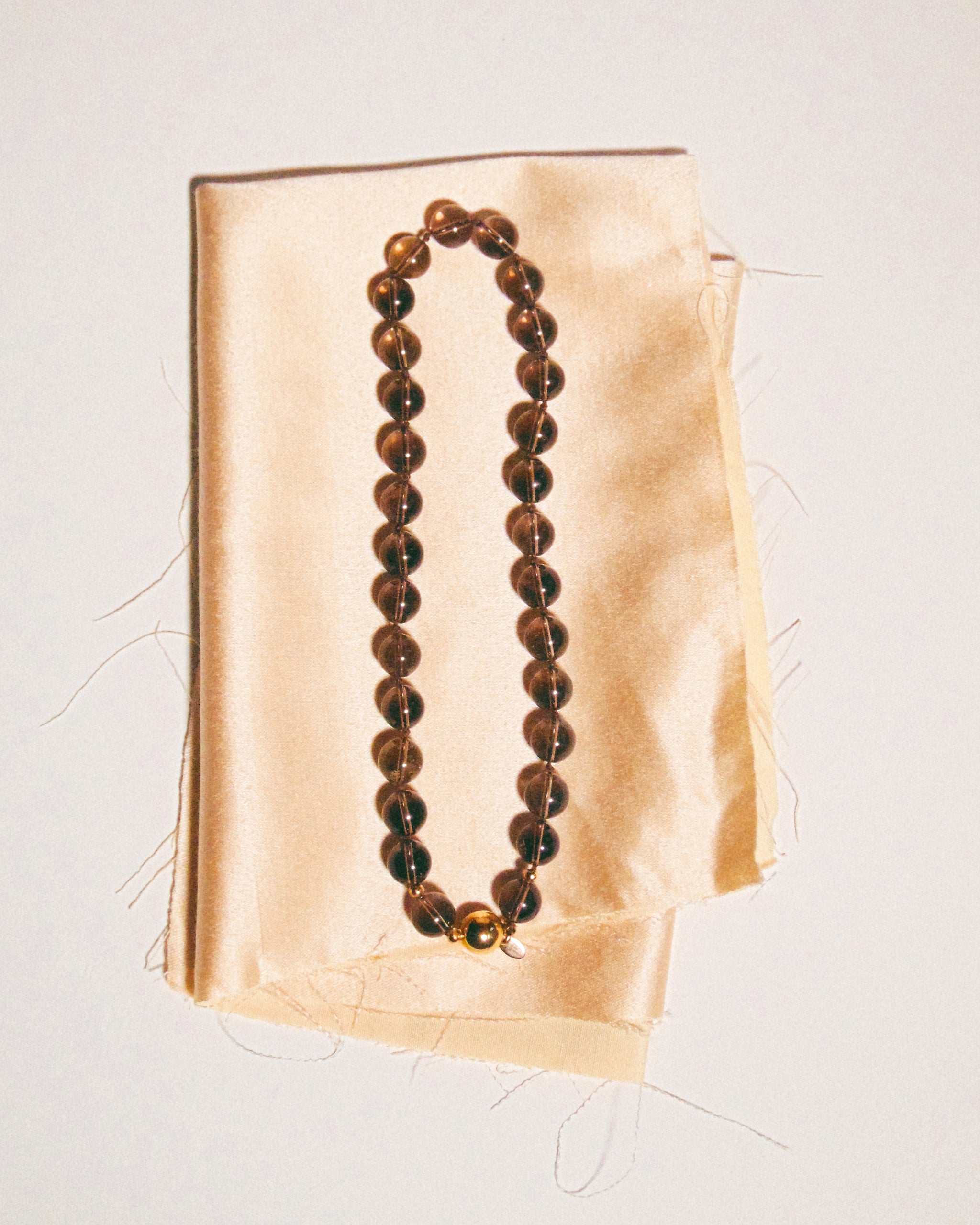 Намисто з коричневого Кварцу