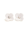 White stud earrings