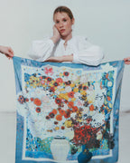 Scarf "Flowers in a pot"