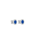 Enamel stud earrings