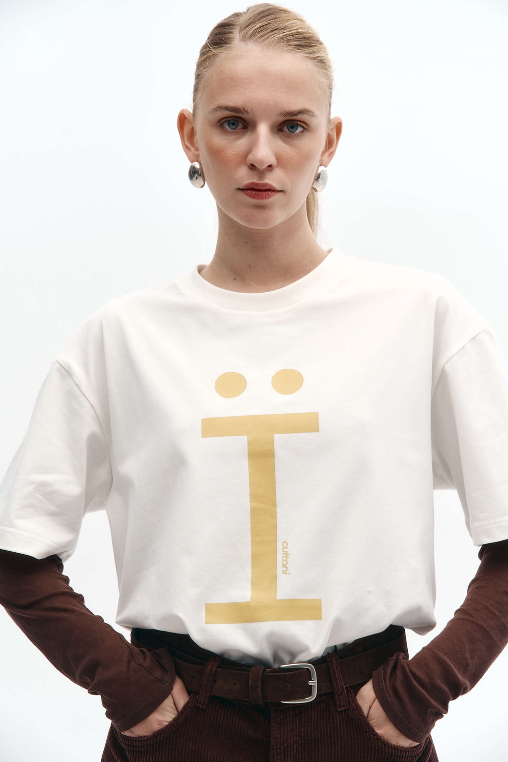 T-shirt Her White