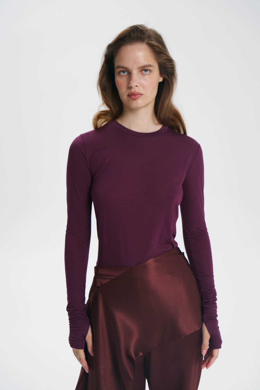 Long Soft Burgundy