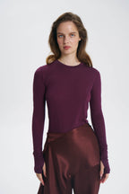 Long Soft Burgundy