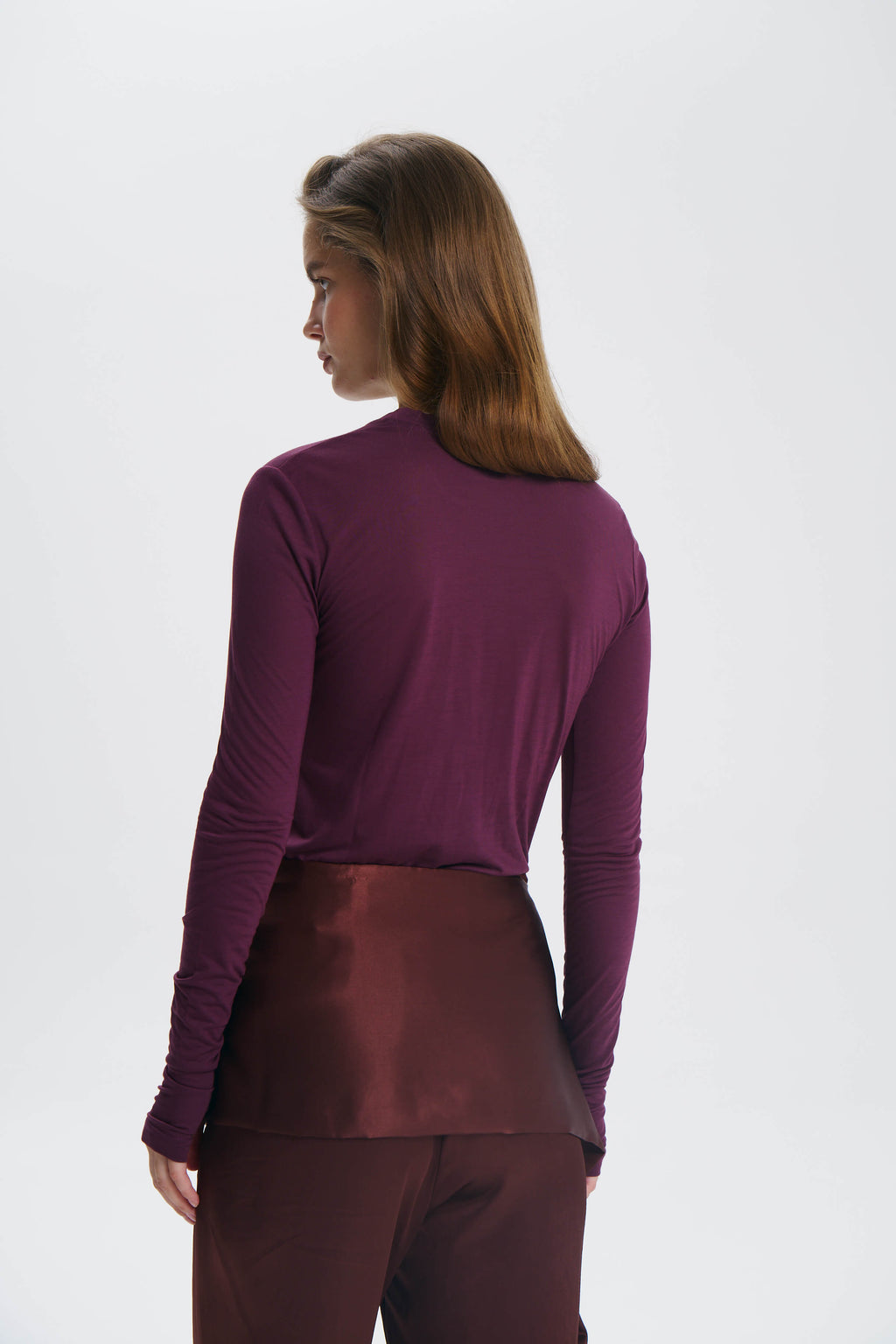 Long Soft Burgundy