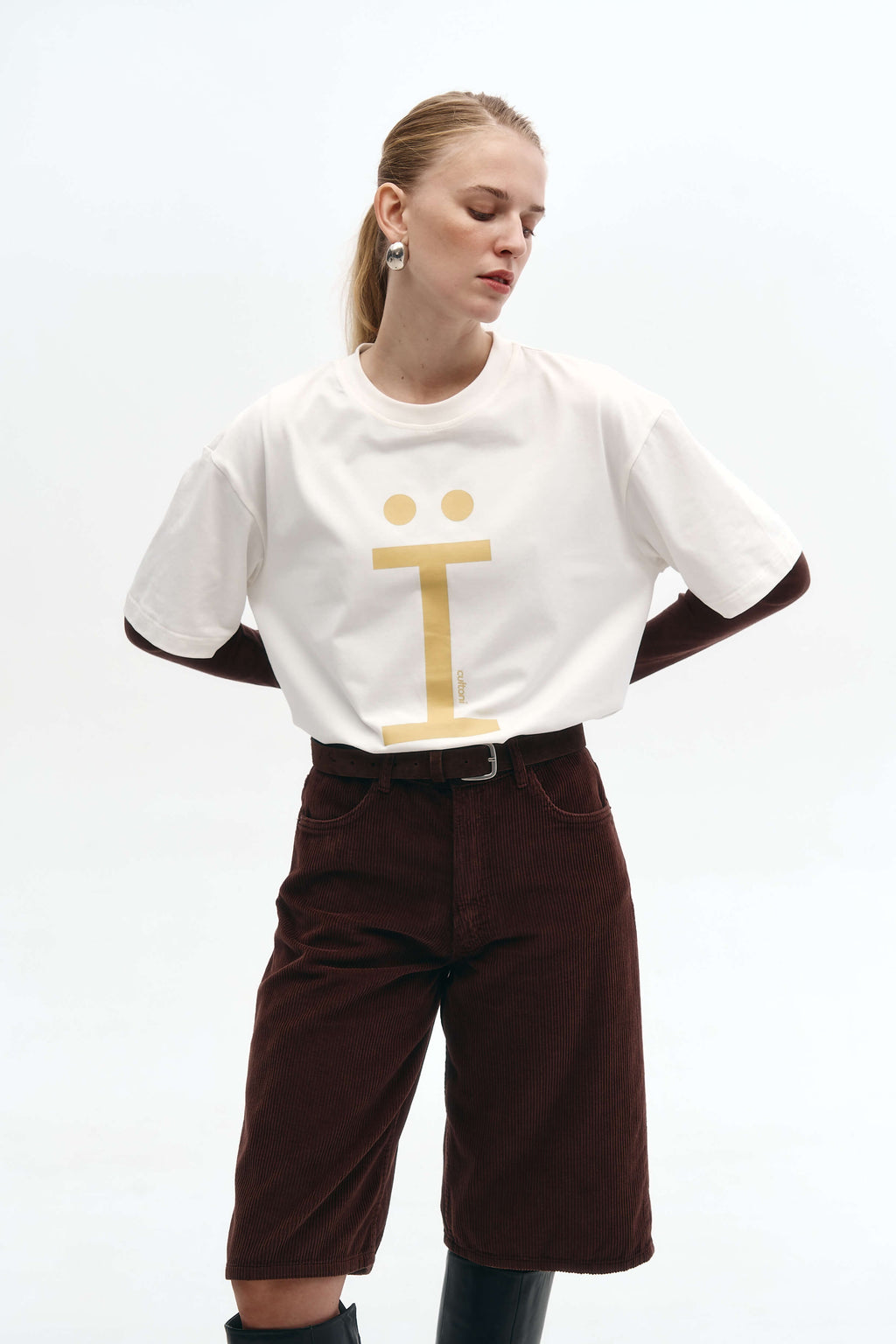 T-shirt Her White