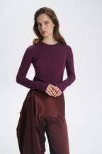 Long Soft Burgundy