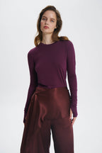 Long Soft Burgundy