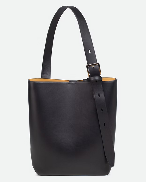BLACK BUSY SHOPPER BAG