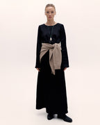 Black Steel Maxi Dress