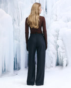 Blue Wool Pants