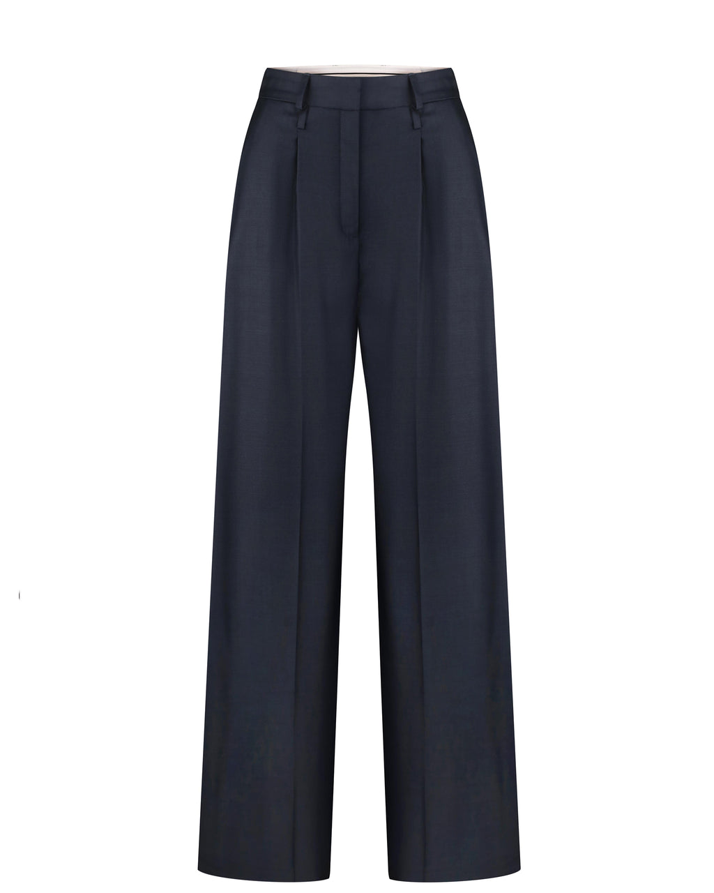 Blue Wool Pants