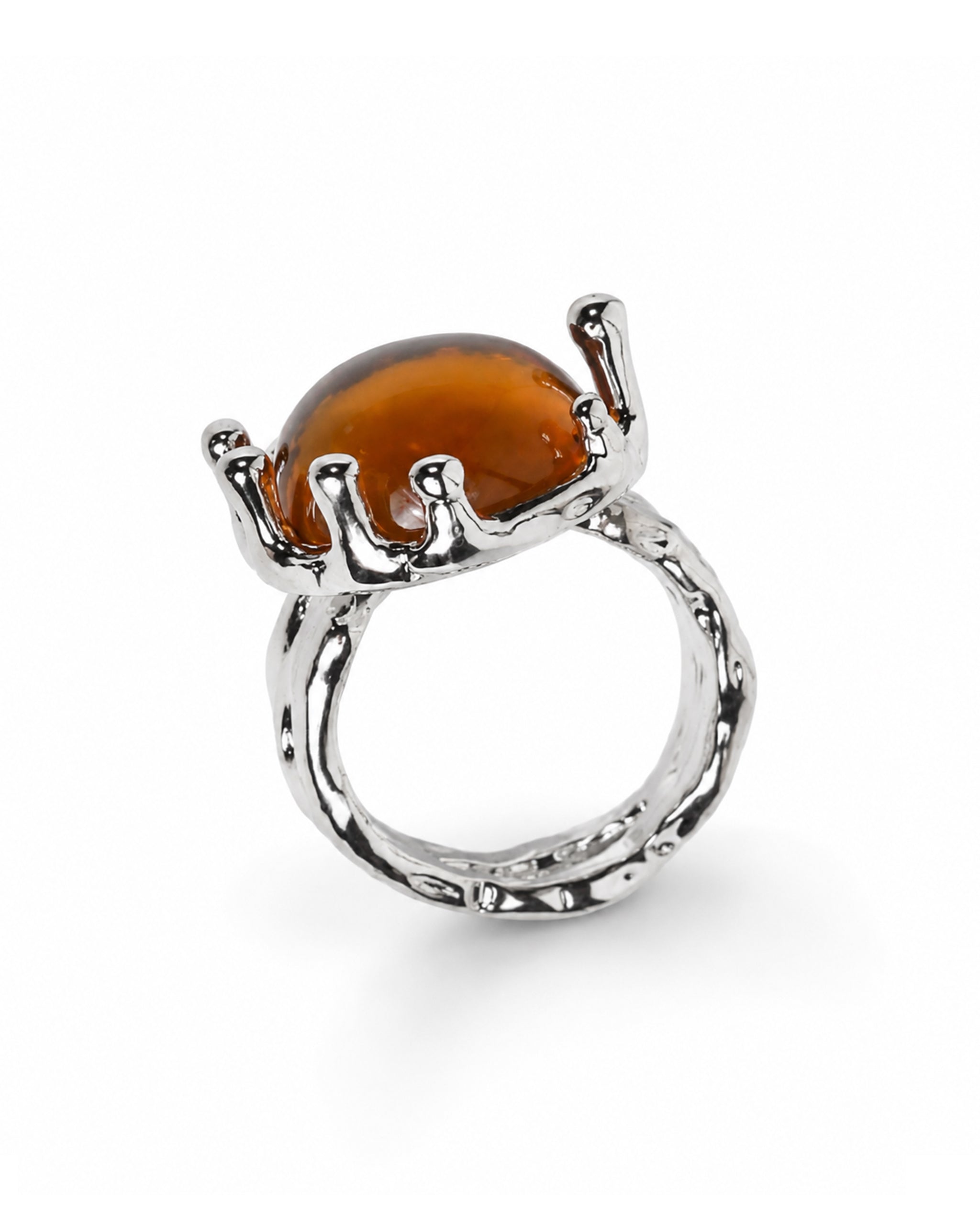 "Candy" ring with a yellow stone