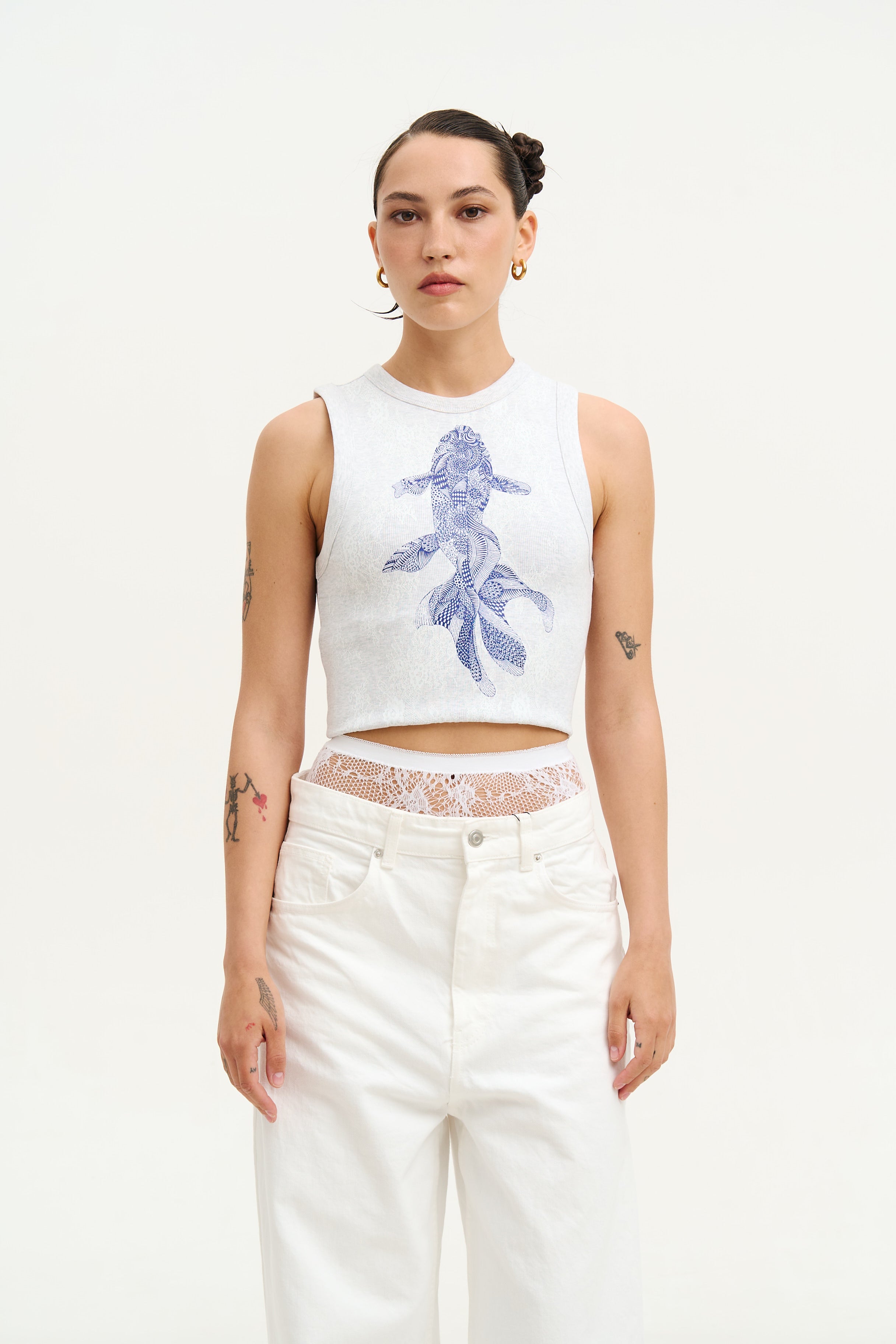 Майка Lace Koi