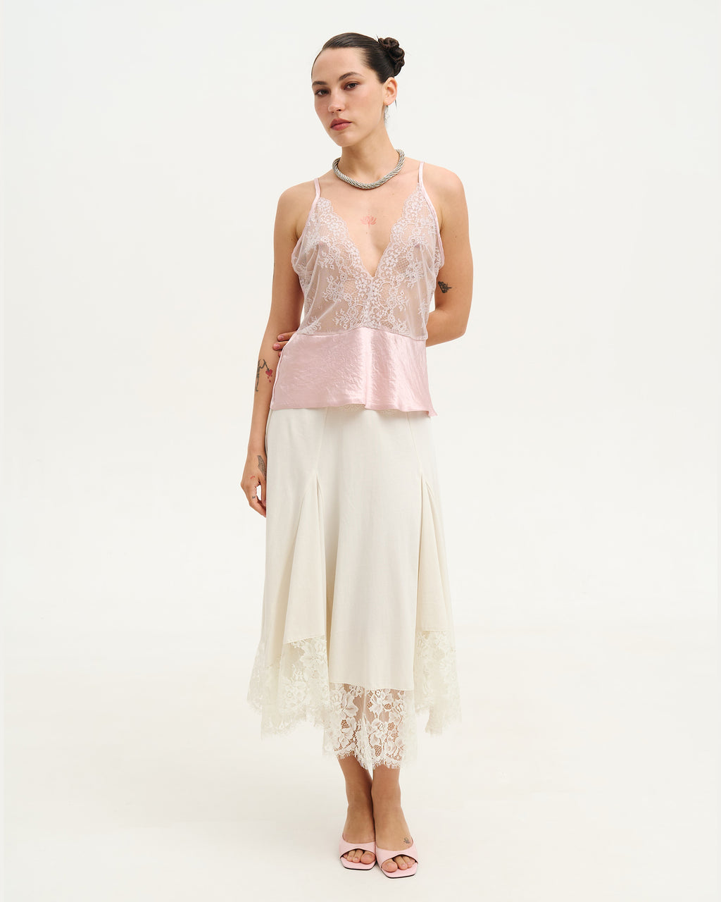 Майка Lace Blush