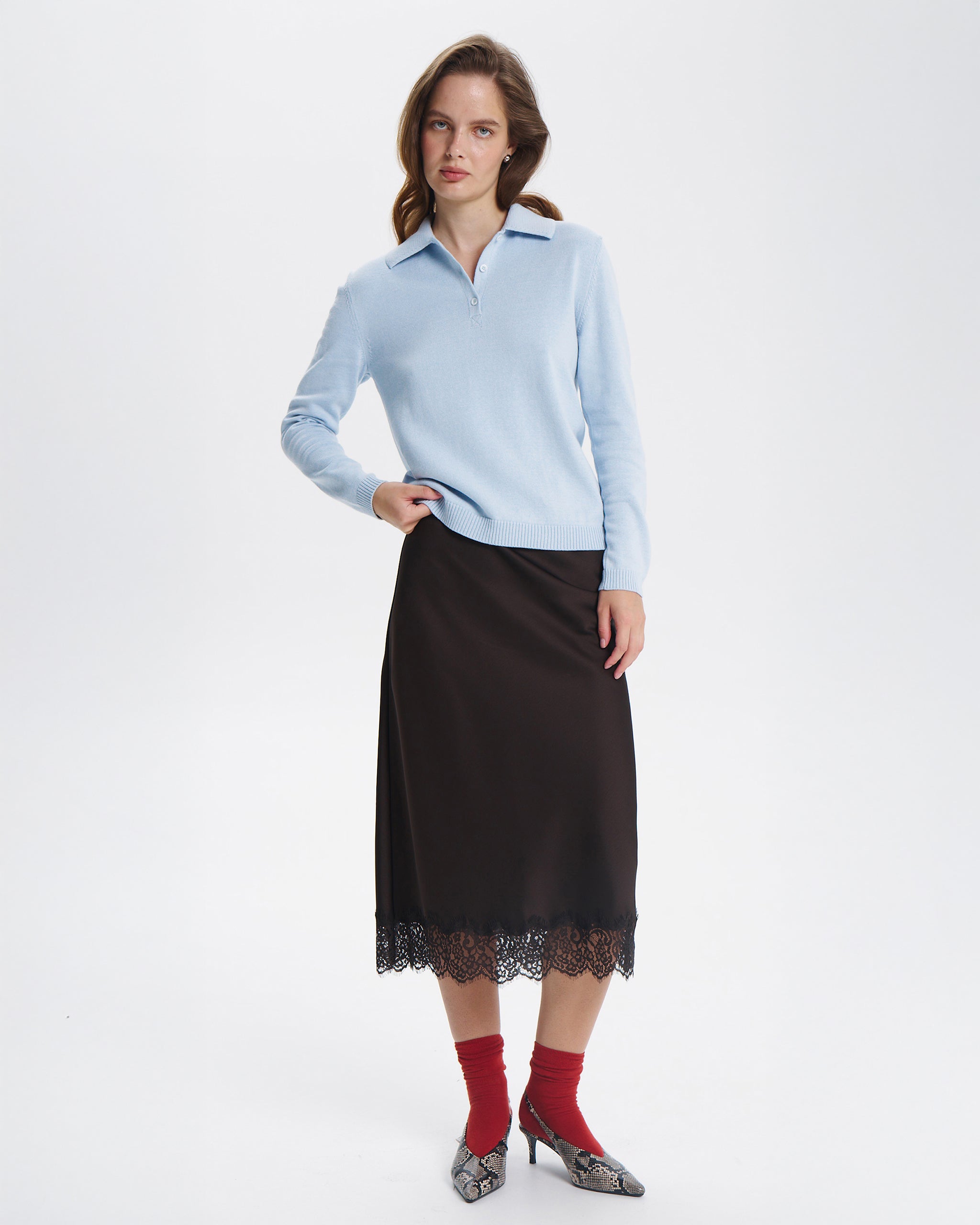 Поло Cotton Blue