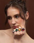 "Candy" ring with a yellow stone