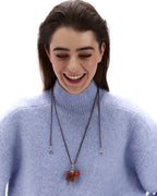 Підвіс Puppy brown з коричневим шнурком