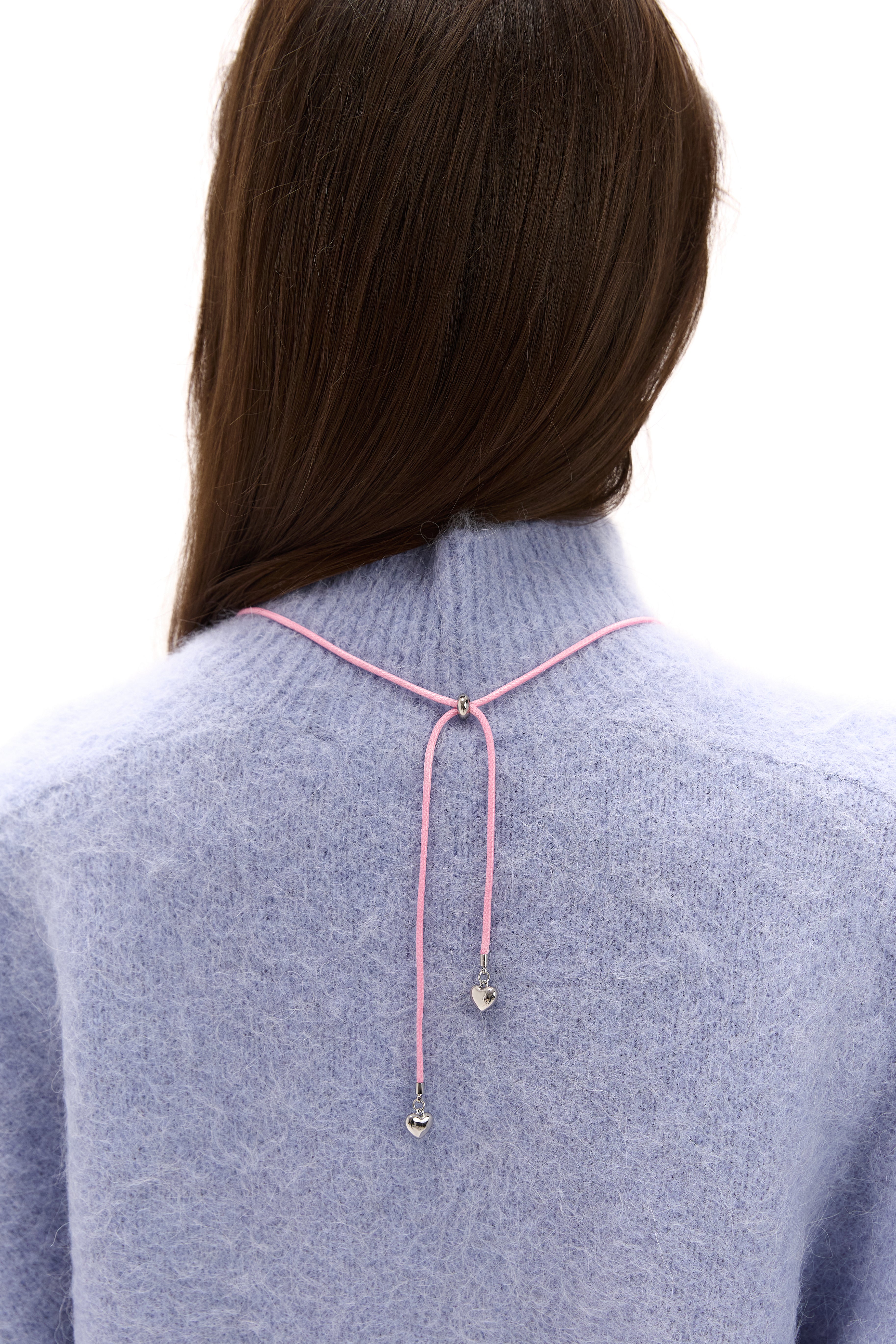 Підвіс Puppy white з рожевим шнурком