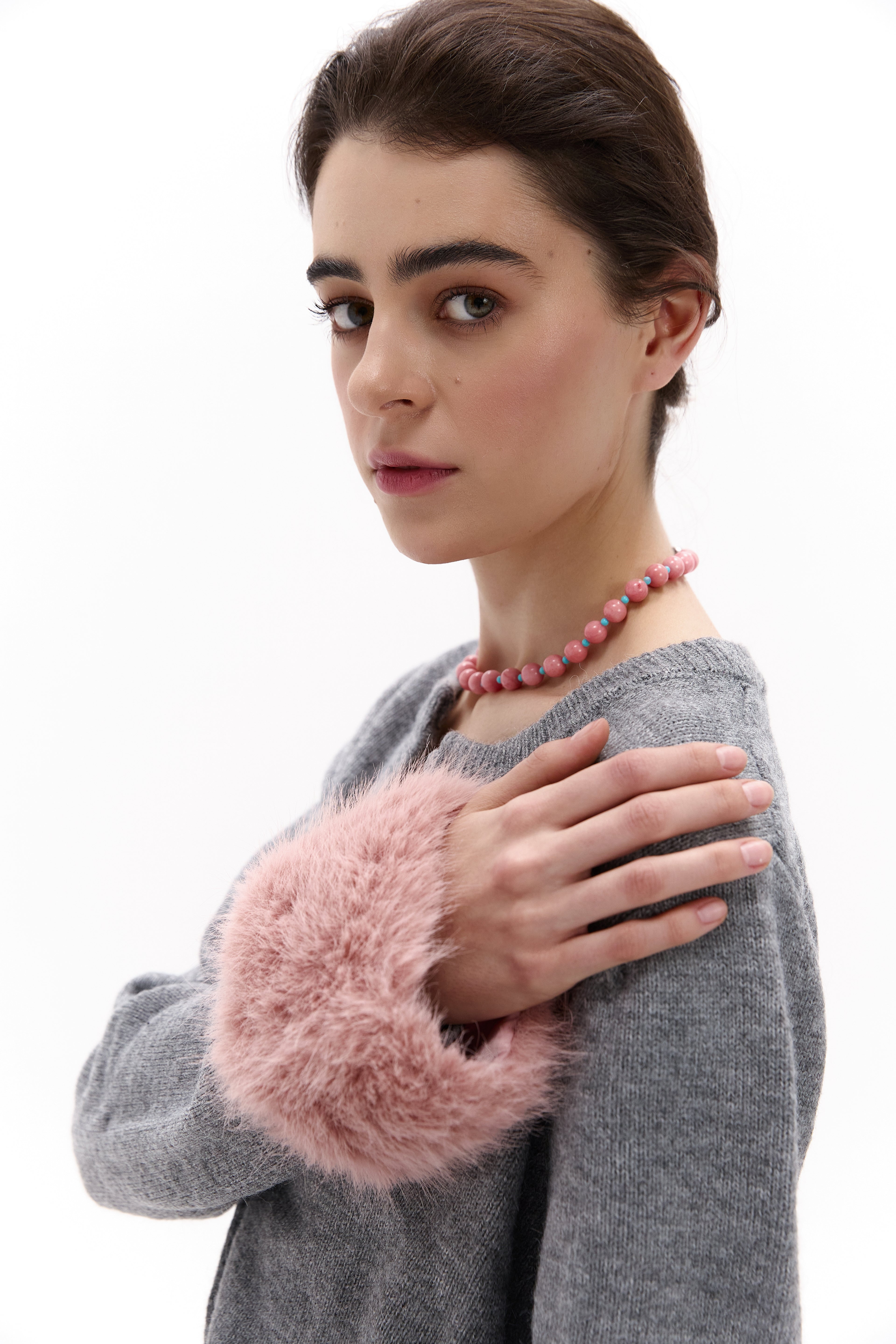 Намисто з рожевого коралу