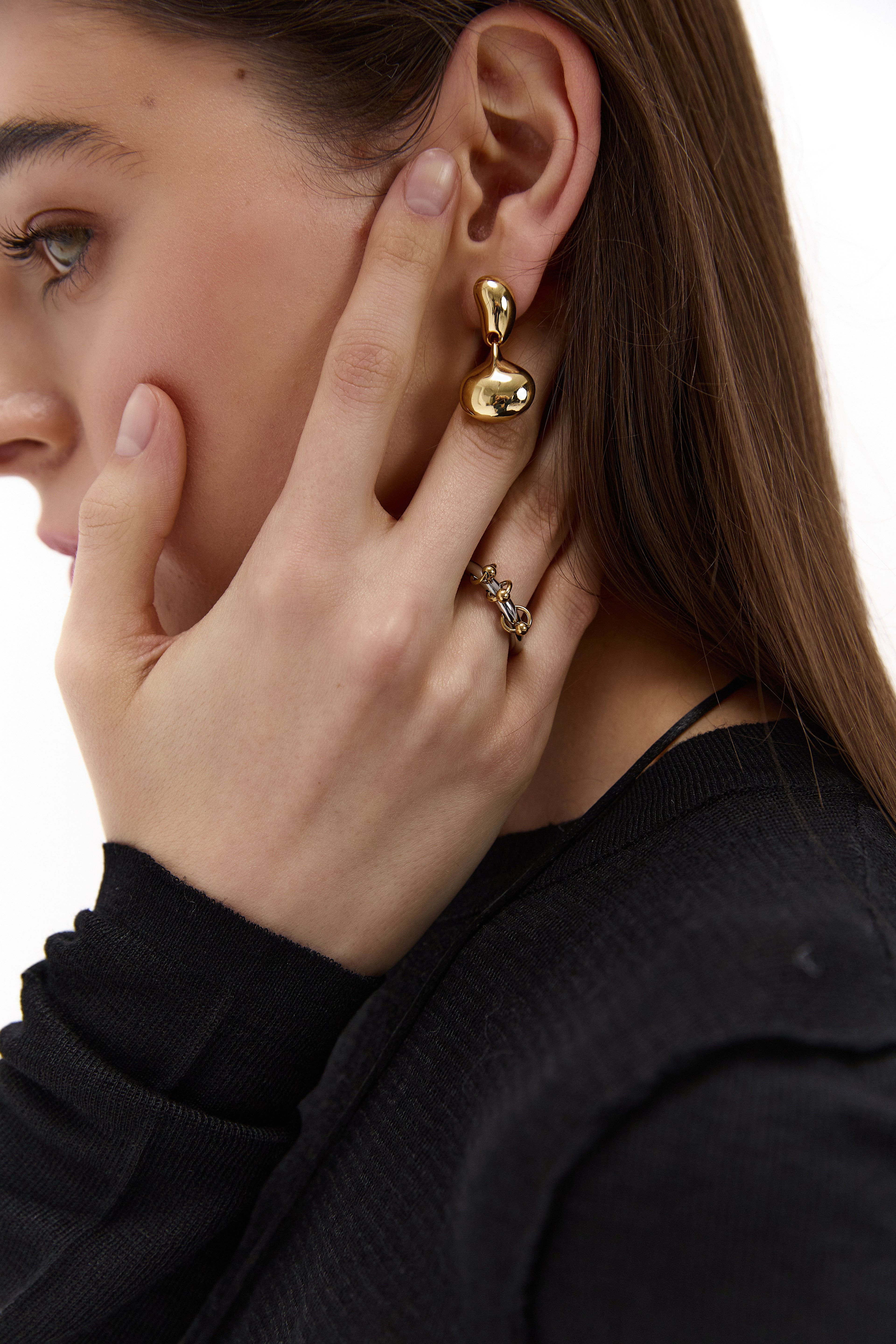 Сережки Chatoyer №13 золото