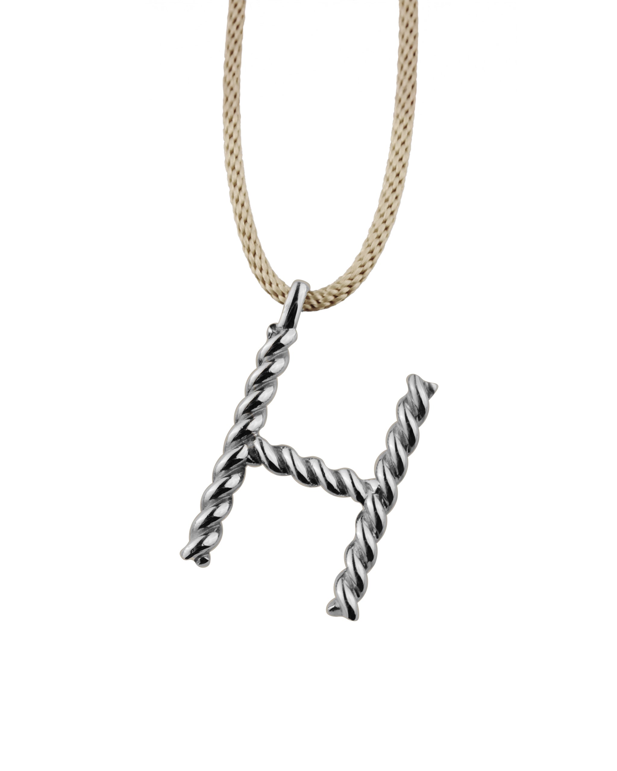 Підвіс "Н" на ювелірному шнурку