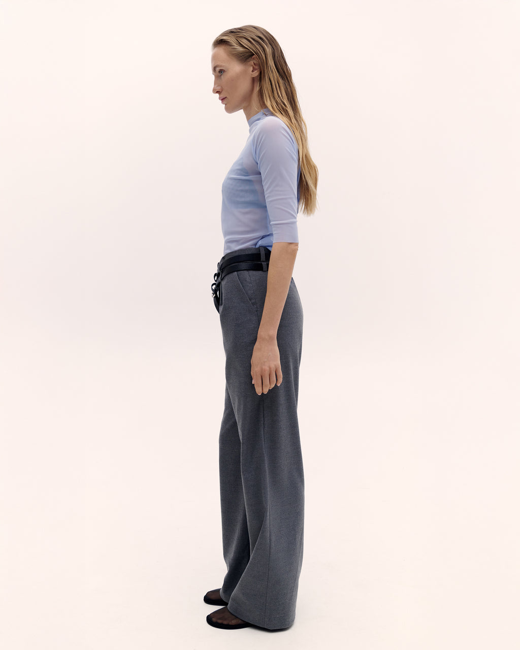 Grey Wool Pants