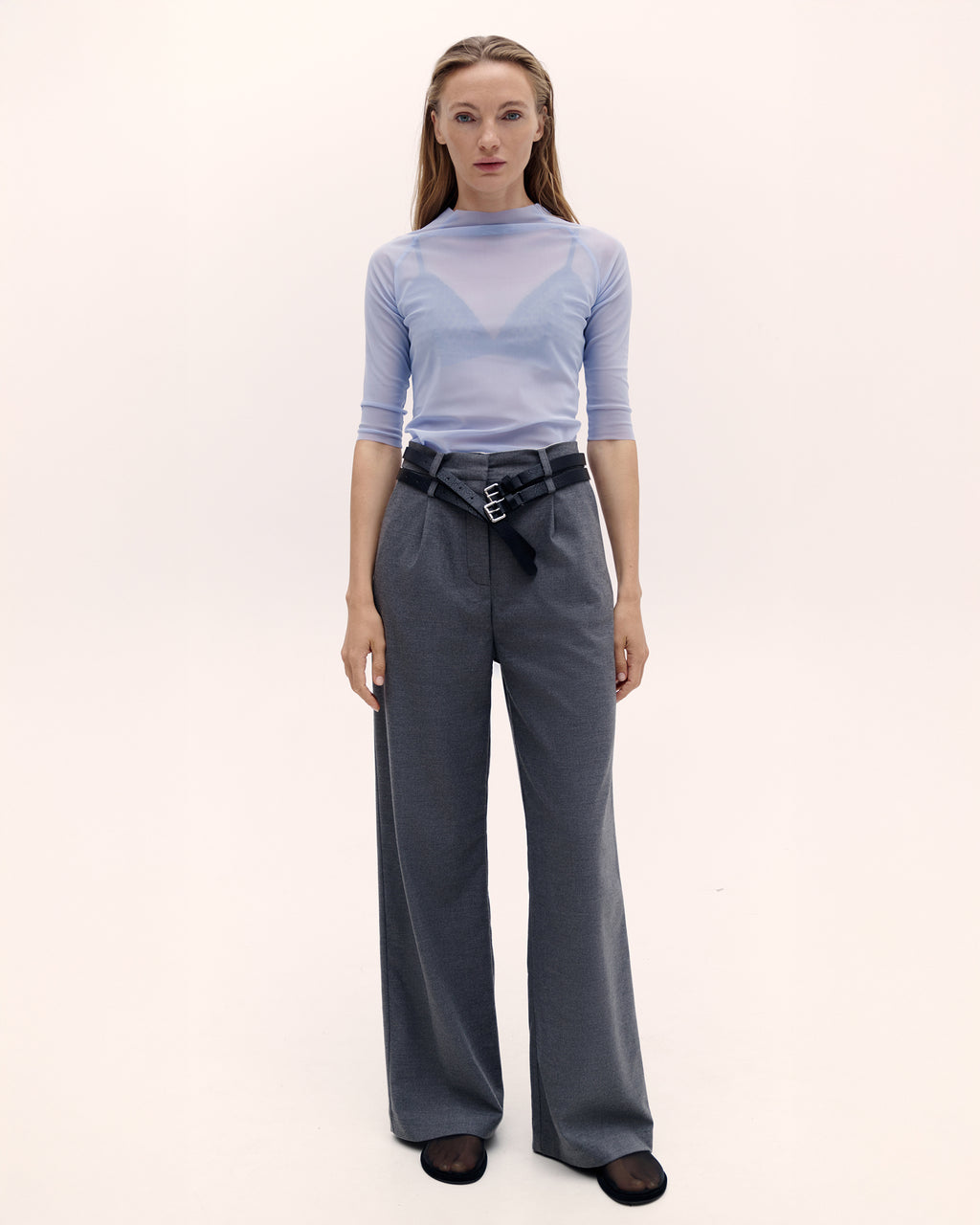 Grey Wool Pants